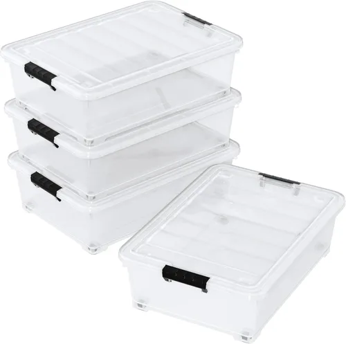 Vista 9 de Caja de almacenamiento de plástico para debajo de la cama de 20 L