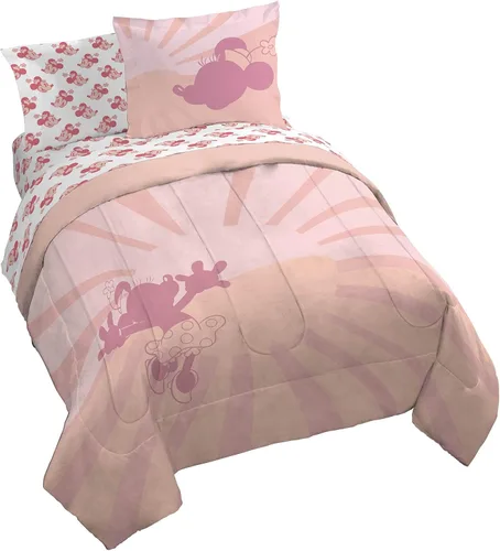 Vista 26 de Jay Franco Disney Lilo and Stitch - Juego de edredón tamaño Twin, ropa de cama de 5 piezas, incluye juego de sábanas y fundas de almohada, ropa
