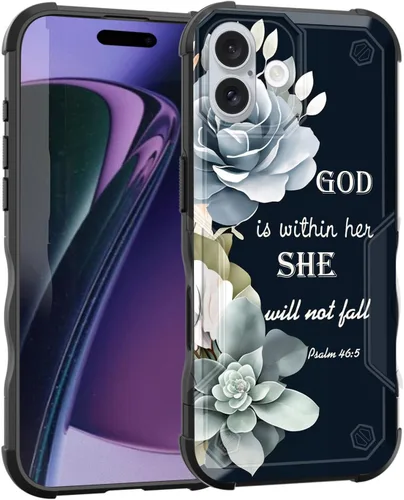 Vista 183 de Funda para iPhone Air, [doble capa] [protección contra caídas de grado militar de 10 pies] Funda resistente a prueba de golpes para iPhone Air