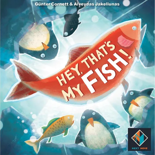 Vista 2 de Hey, That's My Fish! Juego de mesa - Un juego estratégico de aventura de pesca de pingüinos, divertido juego familiar para niños y adultos, a partir