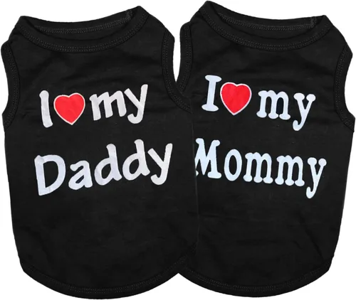 Vista 11 de Paquete de 2 ropa para perros pequeños, chicos y cachorros, camisa para Chihuahua, Yorkies, verano, mascota, perro, gato, transpirable, cómoda