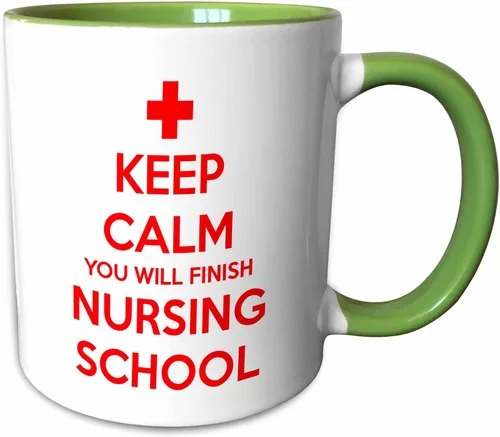 Vista 9 de 3dRose Taza "Keep Calm You Will Finish Nursing School", 11 onzas