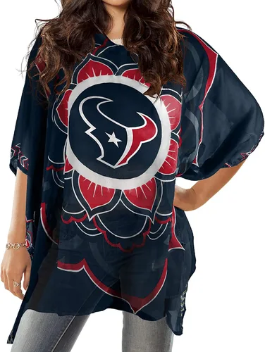 Vista 27 de Caftán de la NFL, Rojo, talla única Se ajusta a la mayoría