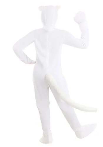 Vista 2 de Disfraz de Gato Blanco para Adultos Multicolor