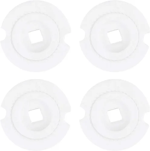 Vista 2 de iiniim 4 piezas de molinillo de café, núcleo de molienda de cerámica, accesorios de molienda de pimienta, blanco, talla única