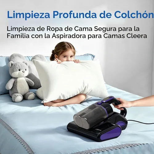 Vista 7 de Aspiradora de colchón, aspiradora de cama de 16 KPa con aire