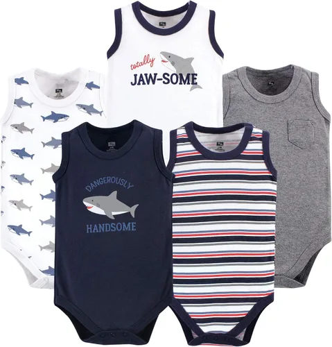 Vista 26 de Hudson Baby Mamelucos sin mangas unisex de algodón para bebé Béisbol
