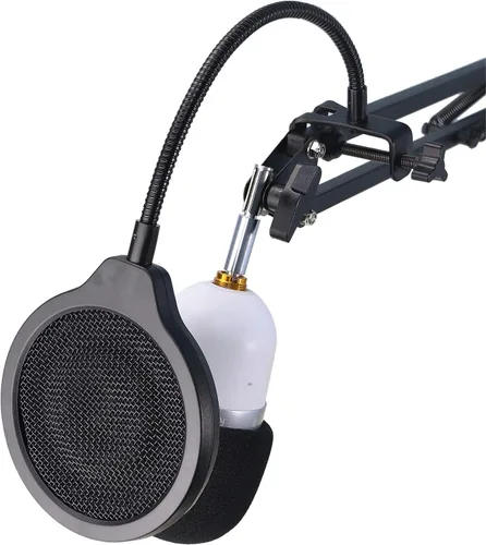 Vista 7 de YOUSHARES Razer Seiren Mini Filtro Pop con Paraviento de Espuma - 3 Capas de Protección Antipop y Cubierta de Espuma Compatible con Micrófono Razer