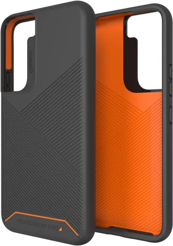 Vista 31 de ZAGG Gear4 Milan - Funda azul Aurora - que destaca el material de protección D3O para Samsung Galaxy S22