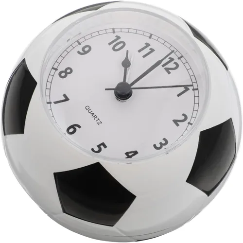 Vista 9 de Wakauto - Reloj despertador de escritorio con forma de balón de fútbol con campana silenciosa, reloj de mesa silencioso con luz nocturna de 4.72
