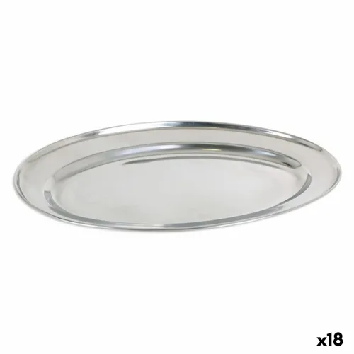 Vista 2 de Bandeja Privilege 42853 Acero Inoxidable Oval (18 Unidades) (35 x 22,2 cm)