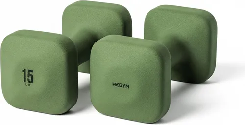Vista 37 de WeGym Square Dumbbells for Home Gym, Hand Weights for Strength Training