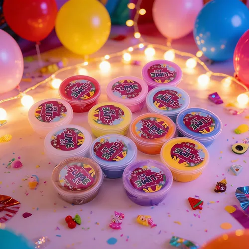 Vista 4 de Paquete de 13 unidades de slime de mantequilla para niñas, juguete para aliviar el estrés para niños, recuerdos de fiesta, elástico y antiadherente