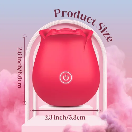 Vista 7 de Vibrador de rosa juguete sexual para mujeres - Neworld vibrador de aleteo 2EN1, juguete de rosa, 9 modos de golpeteo y succión, juguetes adultos