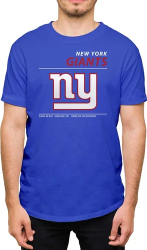 Vista 18 de Hybrid Sports NFL - Team Logo and Stats - Adult Unisex Short Sleeve Fan T-Shirt for Men and Women - Officially Licensed