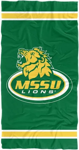 Vista 150 de LOGOVISION Manta Abilene Christian University, 30 x 60 pulgadas, logotipo primario CottonFront/PolyBackBeachTowel