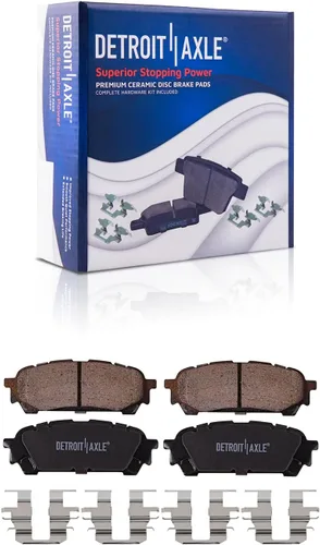 Vista 9 de Detroit Axle - Pastillas de freno traseras para Toyota Prius 2012-2015 Prius Plug-In 2017-2018 Corolla iM 2016 Sion iM 2011-2017 Lexus CT200h