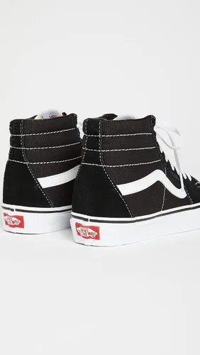 Vista 4 de Vans Sk8-Hi - Zapatillas de skate unisex de alta calidad, cómodas y duraderas en suela de goma gofrera Negro (negro/blanco)