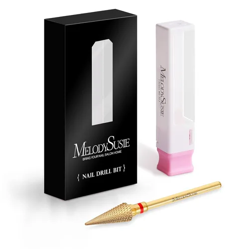 Vista 7 de MelodySusie Broca profesional de punta cónica para uñas, broca multifunción de carburo de tungsteno de 3/32 pulgadas, adecuada para manicura