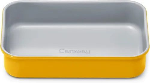 Vista 52 de Caraway Molde rectangular pequeño antiadherente de 9" x 6.5", no tóxico, sin PTFE ni PFOA, núcleo de acero aluminizado, bandeja para hornear