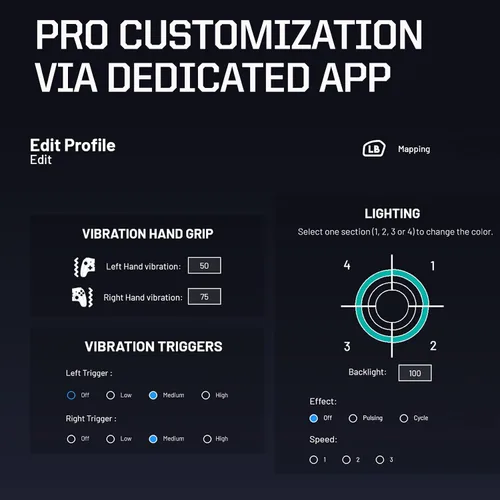 Vista 6 de RIG Nacon Revolution X Officially Licensed Xbox Controller for Xbox Series XS, Xbox One, Windows 10, Windows 11 PCs with Hardware, Software