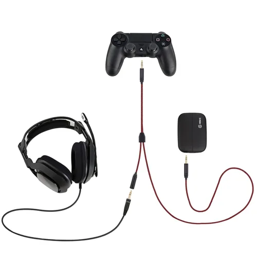 Vista 5 de Cable de audio de enlace de chat HD60 S rojo de 6.9 pies para Elgato HD60 Series, PS5/PS4/Xbox One/X/S y PC, 1 unidad