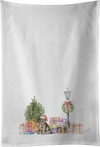 Vista 34 de Caroline's Treasures CK8100WTKT - Juego de 2 toallas de cocina con diseño de bulldog francés con diseño de país de las maravillas navideñas