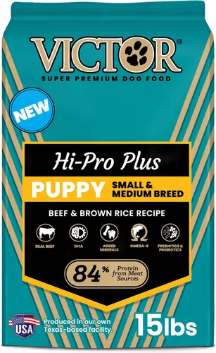 Vista 12 de VICTOR Classic - Hi-Pro para raza pequeña adulta, 5 libras Real Beef 1st Ingredient, Small Breed Bite-Sized Kibble, Immune & Digestive Support