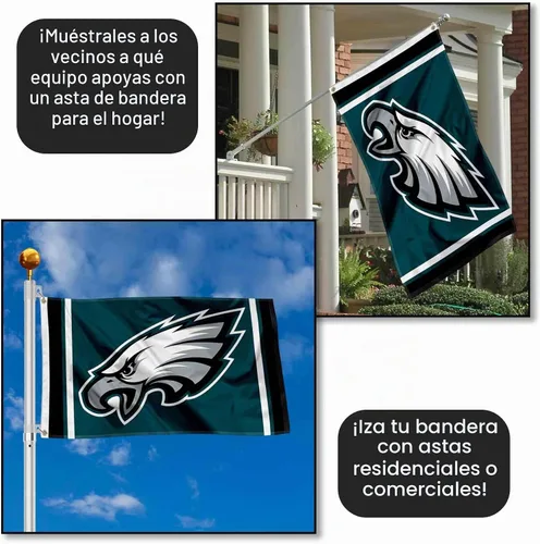 Vista 3 de Bandera grande de los Philadelphia Eagles de 3 x 5