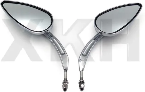 Vista 2 de XKMT-Par de espejos cromados para Harley 82-18 Street Bob Fat Bob