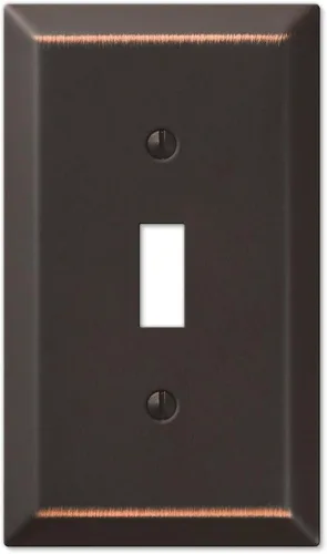 Vista 5 de Amerelle Century - Placas de pared, 1 dúplex + 1 palanca, bronce envejecido