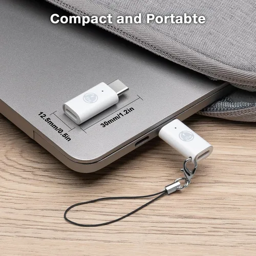 Vista 7 de Adaptador Lightning a USB C con PD35W 2 piezas, soporta carga estable PD y control de calidad y transferencia de datos, para iPhone 17/16/15 Series