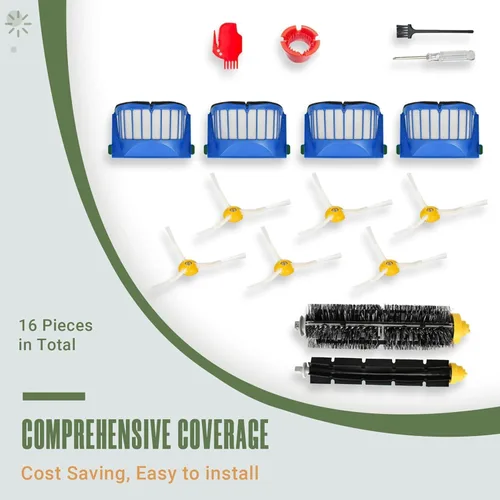 Vista 7 de Piezas de repuesto Kit de accesorios para iRobot Roomba 675 694 692 614 670 677 671 691 676 639 679 615 600 Series Robot aspirador, 1 cepillo