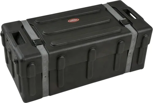 Vista 5 de SKB 1SKB-DH3315W - Caja de hardware de tambor de plástico duradero de tamaño medio con mango extraíble, correa de nailon resistente y ruedas