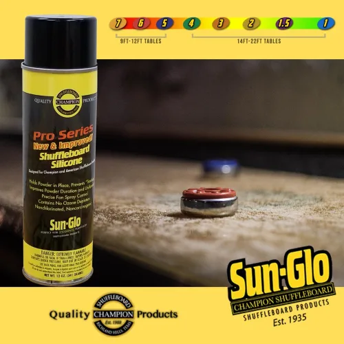 Vista 7 de Kit completo de cuidado de tejo: Sun-Glo #5 Star Powder (Med Speed), spray de silicona serie Pro y mini recogedor/cepillo