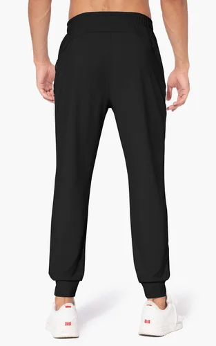 Vista 8 de M MAROAUT Pantalones deportivos ligeros para hombre con bolsillos con cremallera pantalones de entrenamiento para correr atletismo casual golf