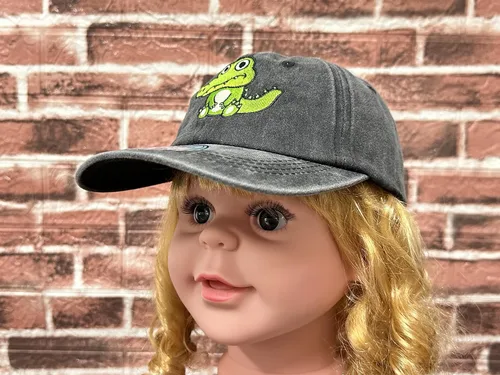 Vista 5 de Gorras de béisbol bordadas con animales para niño y niña