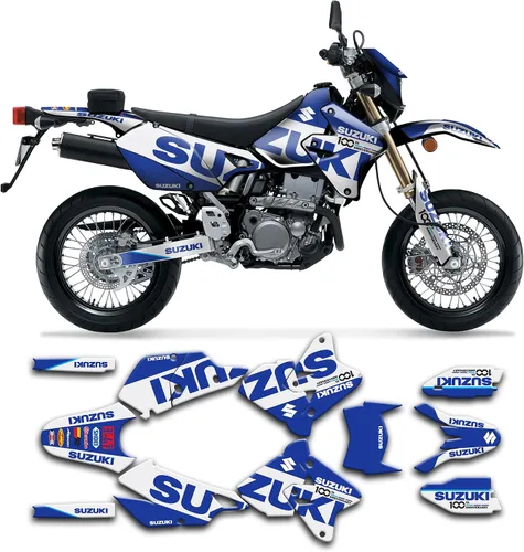 Vista 27 de Kit de calcomanías personalizadas para Suzuki DRZ400 E / DRZ400 Enduro / DRZ400E / DR-Z400E / DRZ400 EN 1999-2024, SZDRSE9919003-KO