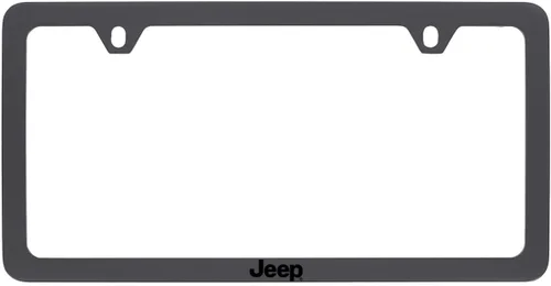 Vista 9 de Jeep Marco para matrícula con estampado UV en rosa Tuscadero y plástico negro plateado