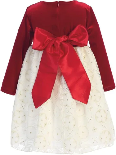 Vista 2 de Lito - Vestido de Navidad para niñas