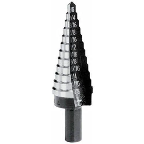 Vista 15 de Broca escalonada UniBit, de Irwin Tools, de 3/16 a 1/2 pulgada