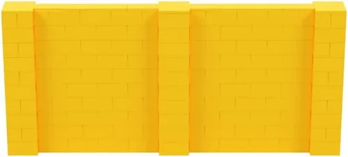 Vista 90 de EverBlock Kit de pared de 5 x 4 pies Bloques de construcción modulares Sistema de pared para edificios, pantallas y estructuras Divisor