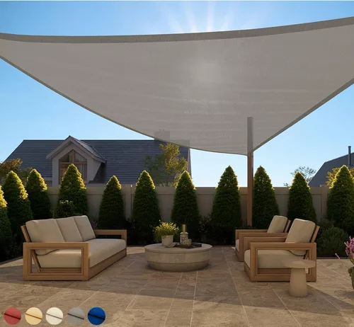 Vista 33 de GORILLA GRIP - Toldo parasol resistente, protección UV, resistente a la decoloración, desgarros y óxido, rectangular, con bordes curvos que bloquean