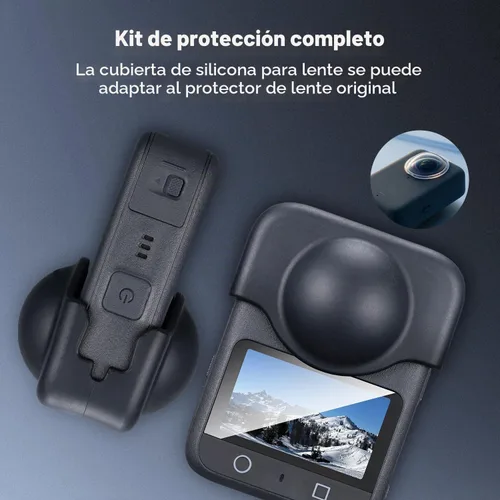Vista 4 de K&F CONCEPT Kit de protector de pantalla compatible con accesorios DJI OSMO 360, pantalla Ultra HD, película de vidrio templado con tapa protectora