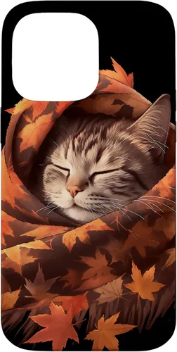 Vista 20 de Funda para iPhone 13 American Shorthair Cat Kitten Autumn Fall Leaves Case