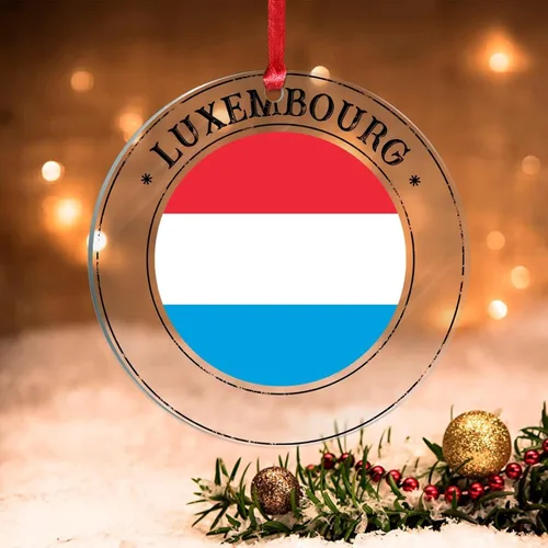 Vista 27 de Bandera de Hungría, adornos para árbol de Navidad, bandera nacional de Hungría, decoración de Navidad, adorno acrílico, recuerdo de Navidad, amantes