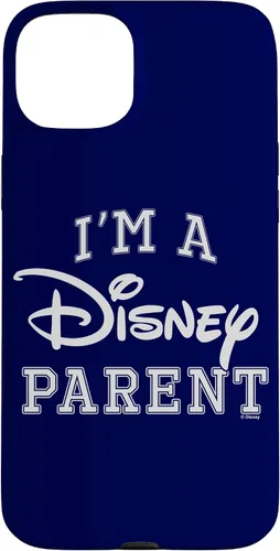 Vista 9 de iPhone 16 Disney I'm A Disney Parent Collegiate Big Text Logo Case