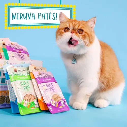 Vista 9 de Bolsas de comida para gatos Weruva clásica, Slide 'n Serve, sin cereales, paté húmedo natural