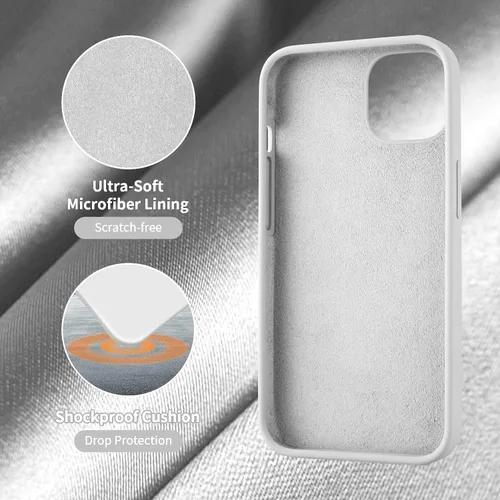 Vista 26 de Cordking Funda diseñada para iPhone 13, diseñada para iPhone 14, funda ultradelgada de silicona, funda protectora a prueba de golpes