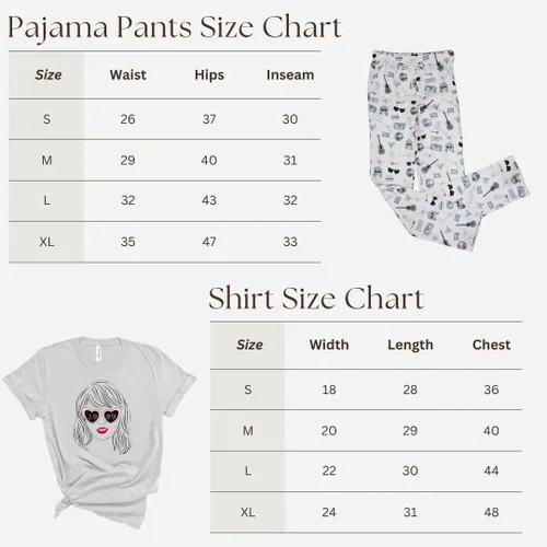 Vista 4 de The Paisley Box Taylor - Pijama para mujer - Eras PJ Pants Set de pijama